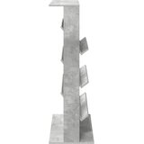  Polica za časopise s policom Betonski sivi 70 x 41 x 126 cm | shoptok.hr