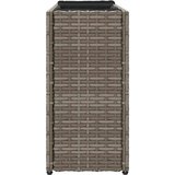  Vrtne sadilice s 2 posude 2 kom sive 90 x 20 x 40 cm poliratan | Eponuda.ba
