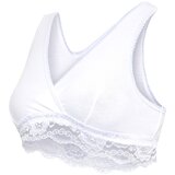 Carriwell grudnjak za dojenje, čipkast, organski bombaž, S white | shoptok.hr