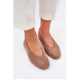 Boto Classic Ballet Flats From Eco Suede Khaki Osallin | shoptok.hr