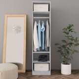 vidaXL Garderobna omara betonsko siva 50x50x200 cm iverna plošča, (20705583) | Shoptok.si