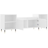 TV ormarić bijeli 160 x 35 x 55 cm od konstruiranog drva | Shoptok.si