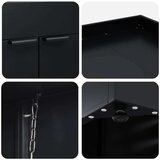  Skladištenje kanti za 2 kante Crna 136 x 77 5 x 121 5 cm | shoptok.hr