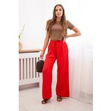 Kesi Włoski Muslin pants with a wide leg red | shoptok.hr