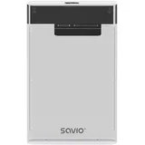 2.5 External HDD /SSD enclosure, USB 3.0, transparent, AK-66