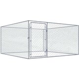 vidaXL Zunanji pasji boks pocinkano jeklo 2x2x1 m Cene