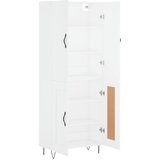  Visoka komoda bijela 69,5x34x180 cm konstruirano drvo | shoptok.hr
