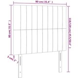  LED uzglavlje tamnoplavo 90x5x118/128 cm baršunasto | shoptok.hr