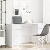 vidaXL Stol Bijela 140x49x76 cm Konstruirano drvo u