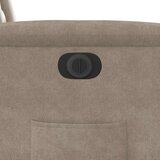  Električni naslonjač smeđesivi od mikrovlakana | shoptok.hr
