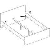 Tvilum Zakonska postelja v hrastovem dekorju brez letvenega dna 140x200 cm v naravni barvi Naia – | Shoptok.si