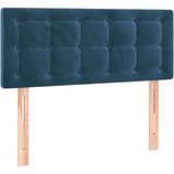  Posteljno vzglavje temno modro 80x5x78/88 cm žamet | Shoptok.si
