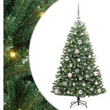 vidaXL Umetno Zložljivo Božično Drevo Zelena 120 cm PVC in kovina | Shoptok.si