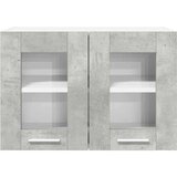 vidaXL Viseča omarica z vrati Riga 2 pcs Betonsko siva 60 x 31 x 40 cm | Shoptok.si