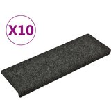  Preproge za stopnice 10 kosov sive 65x21x4 cm, (20753503) | Shoptok.si