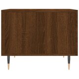 vidaXL Klubska mizica rjavi hrast 50x50x40 cm inženirski les | Shoptok.si