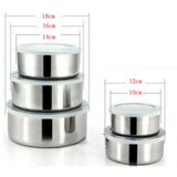  Set od 5 metalnih posuda sa plastičnim poklopcima | shoptok.hr