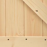  Drsna vrata s kompletom vodil 90x210 cm trdna borovina, (20804540) | Shoptok.si