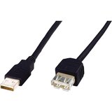 Digitus USB 2.0 podaljšek [1x moški konektor USB 2.0 tipa A - 1x ženski konektor USB 2.0 tipa A] 5 m črna USB kabel USB 2.0 USB-A vtič, USB-A, (20421758) | Shoptok.si