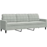  3-dijelni set sofa s jastucima svjetlosivi baršunasti | shoptok.hr