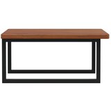  Zidna polica za umivaonik od čelika i masivne hrastovine Smeđa 60 x 60 x 2.5 cm | shoptok.hr