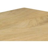 In blagovaonski stol 115 x 55 x 76 cm masivno drvo manga i čelik | shoptok.hr
