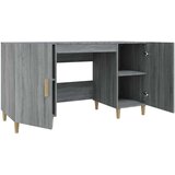  Pisalna miza siva sonoma 140x50x75 cm inženirski les, (20640464) | Shoptok.si