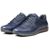 Ducavelli Lion Point Men's Casual Shoes From Genuine Leather With Plush Shearling, Navy Blue. Cene