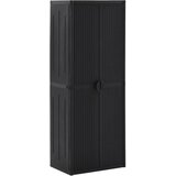 vidaXL Vrtni ormarić za pohranu crni 65 x 45 x 172 cm PP ratan Cijene