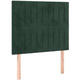  Okvir za krevet s uzglavljem tamnozeleni 100x200 cm baršunasti | shoptok.hr