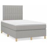  s oprugama i madracem LED svjetlosivi 120x190 cm tkanina | shoptok.hr