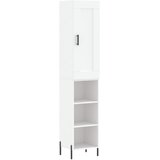  Visoka komoda bijeli 34,5x34x180 cm od konstruiranog drva | shoptok.hr