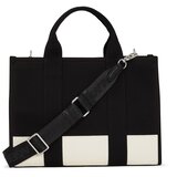 Karl Lagerfeld Nakupovalna torba 'Rue ST-Guillaume' kremna / črna | Shoptok.si