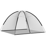  Komarnik Mongolia s vratima 220 mrežasti crni 200x200x135 cm | shoptok.hr