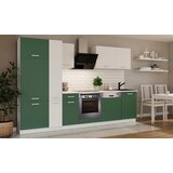  Kuhinjski blok CALIFORNIA ZELENA 300 cm z vgradnimi aparati | Shoptok.si