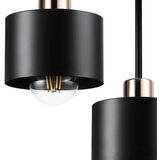  Luster na šipci 3xE27/35W/230V prečnik 30 cm crna/zlatna | Eponuda.com
