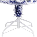  Umjetno božićno drvce bijelo-plavo 120 cm optička vlakna | shoptok.hr