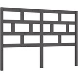  Uzglavlje za krevet sivo 146 x 4 x 100 cm od masivne borovine | shoptok.hr