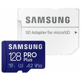 Samsung MicroSD 128GB, pro plus, SDXC, UHS-I U3 V30 A2 w/SD adapter ( MB-MD128SA/EU ) Cene'.'