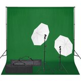 vidaXL komplet za foto studio z lučmi in ozadjem Cene