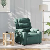 vidaXL Naslanjač iz temno zelenega blaga | Shoptok.si