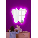 Hanah home ogledalo sa led osvetljenjem butterfly silver pink Cene