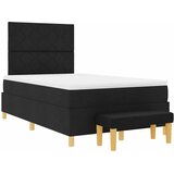  Krevet s opruga kutije s jastukom Crna 200 x 120 cm tkanina | shoptok.hr