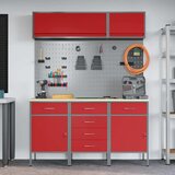  Set radnih ormarića s ladicama s pohranom 8 kom. Crvena | shoptok.hr