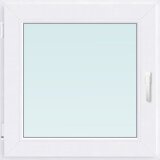 Solid elements PVC prozor bez kvake (80 x 90 cm, Smjer otvaranja: Lijevo, Bijela) Cijene