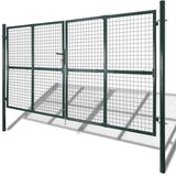  Dvokrilna ogradna vrata 300x150 cm Čelik s praškastim premazom | shoptok.hr
