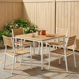  Stol za večeru u vrtu Bijela 110 x 108,5 x 75 cm | shoptok.hr