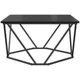  Kava Stol Crni hrast 80 x 80 x 45 cm Inženjerska drva i čelik | shoptok.hr
