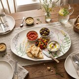 Brandani Servirni krožnik Risveglio 36x23cm / ovalen / keramika, (5000267762) | Shoptok.si