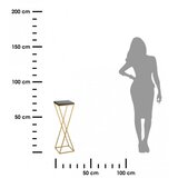  Stalak za cveće LOFT 70x24 cm, zlatna/crna | Eponuda.com